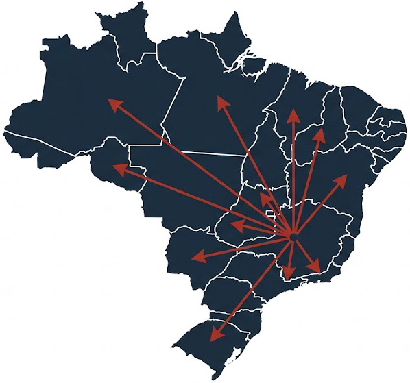 Fabricado em Minas Gerais, Entregue em Qualquer Estado Brasileiro