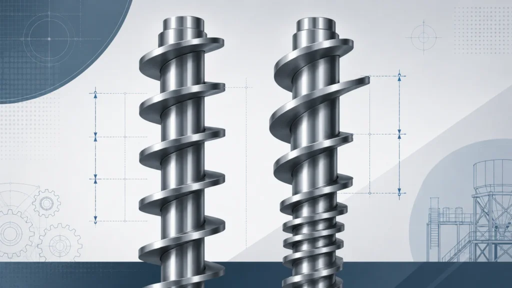Comparação entre helicoide de aço carbono e helicoide de aço inox para rosca transportadora